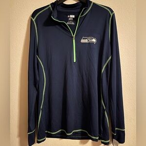 Seattle Seahawks Apparel Quarter-zip Pullover
